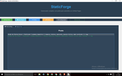 Screenshot da interface do StaticForge