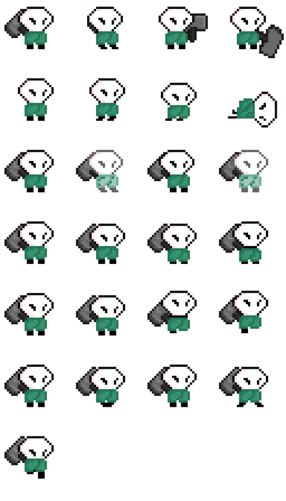 Pablo sprites pixelart/Player 2D by JonX2007