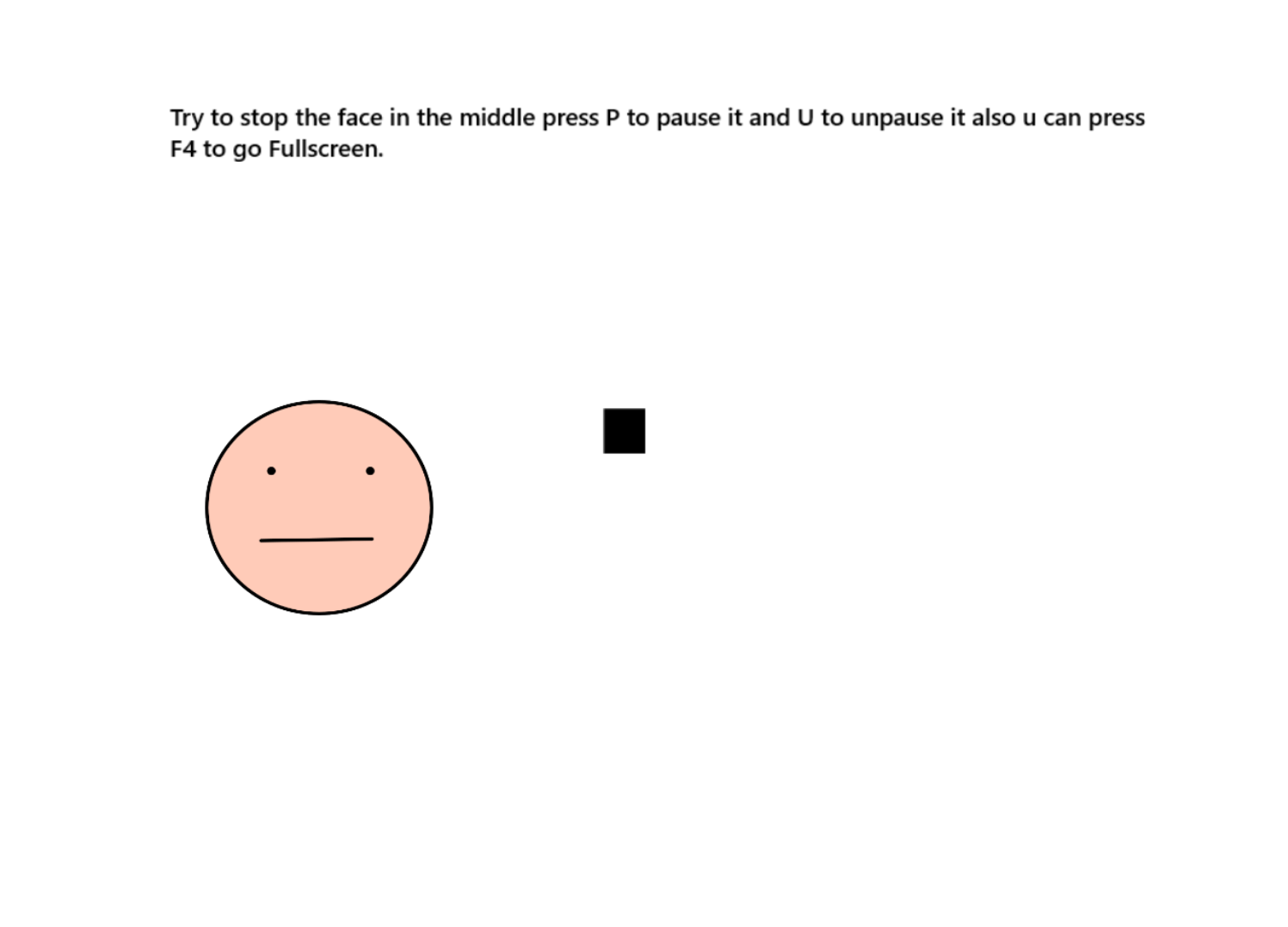 Stop the face in the middle 