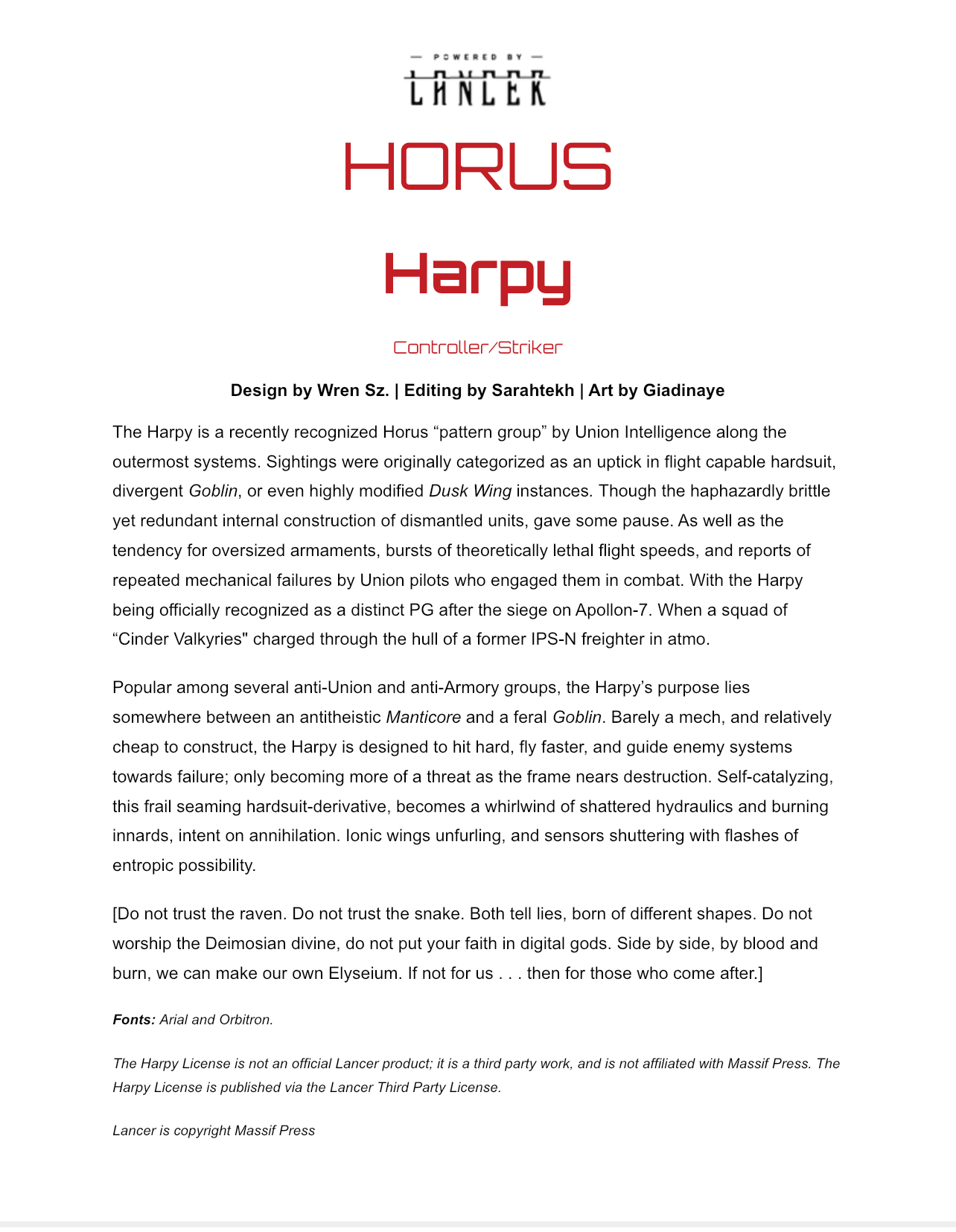 Screenshot 2 for The Harpy License