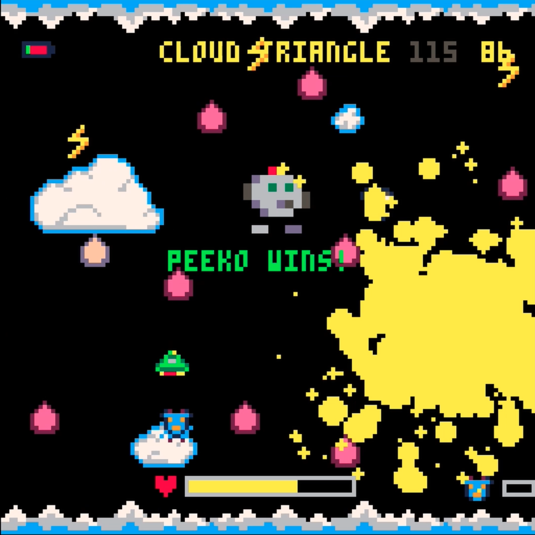 Screenshot 6 for Peeko-8 vs The Cloud People - 4 level demo