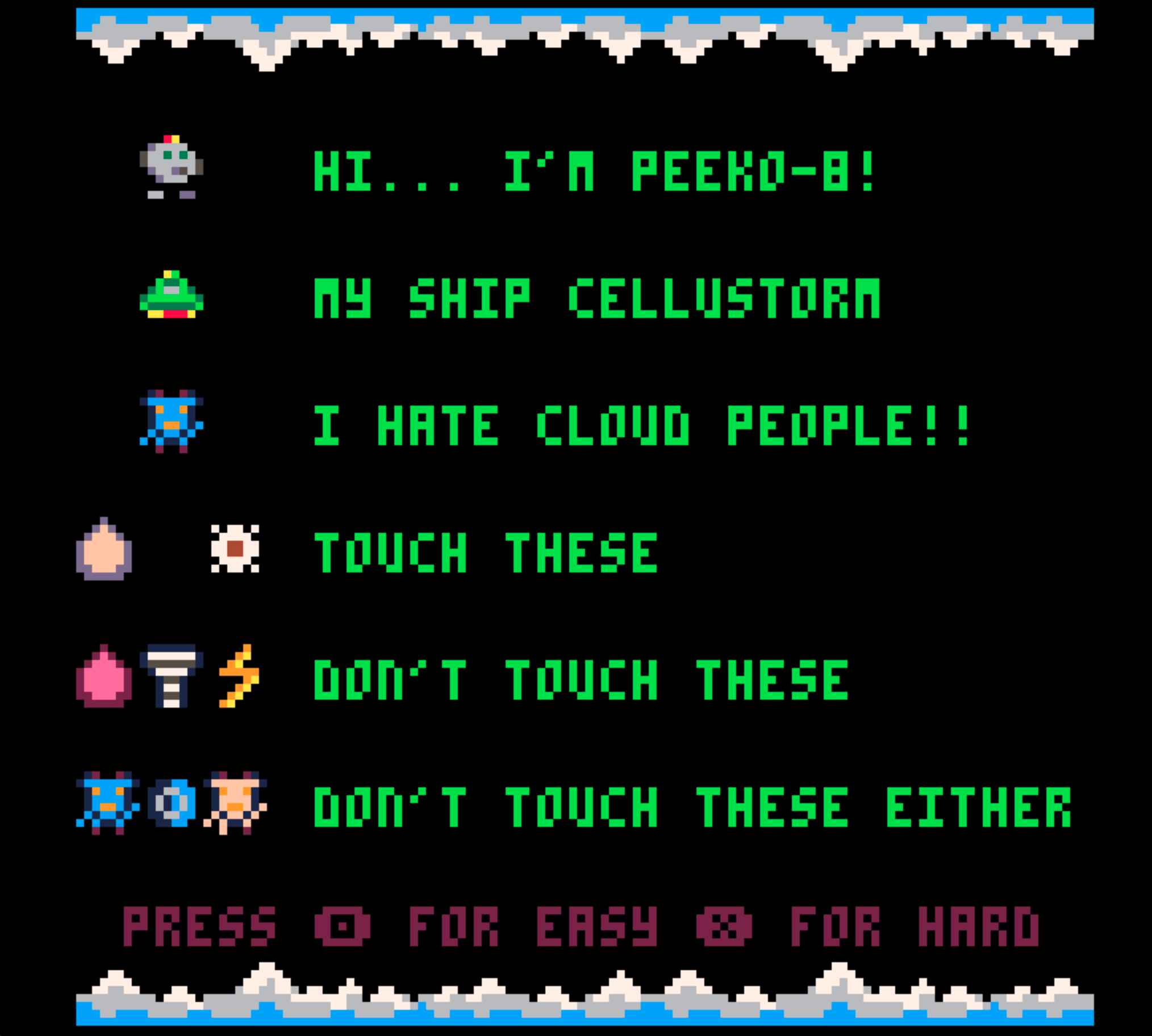 Screenshot 7 for Peeko-8 vs The Cloud People - 4 level demo