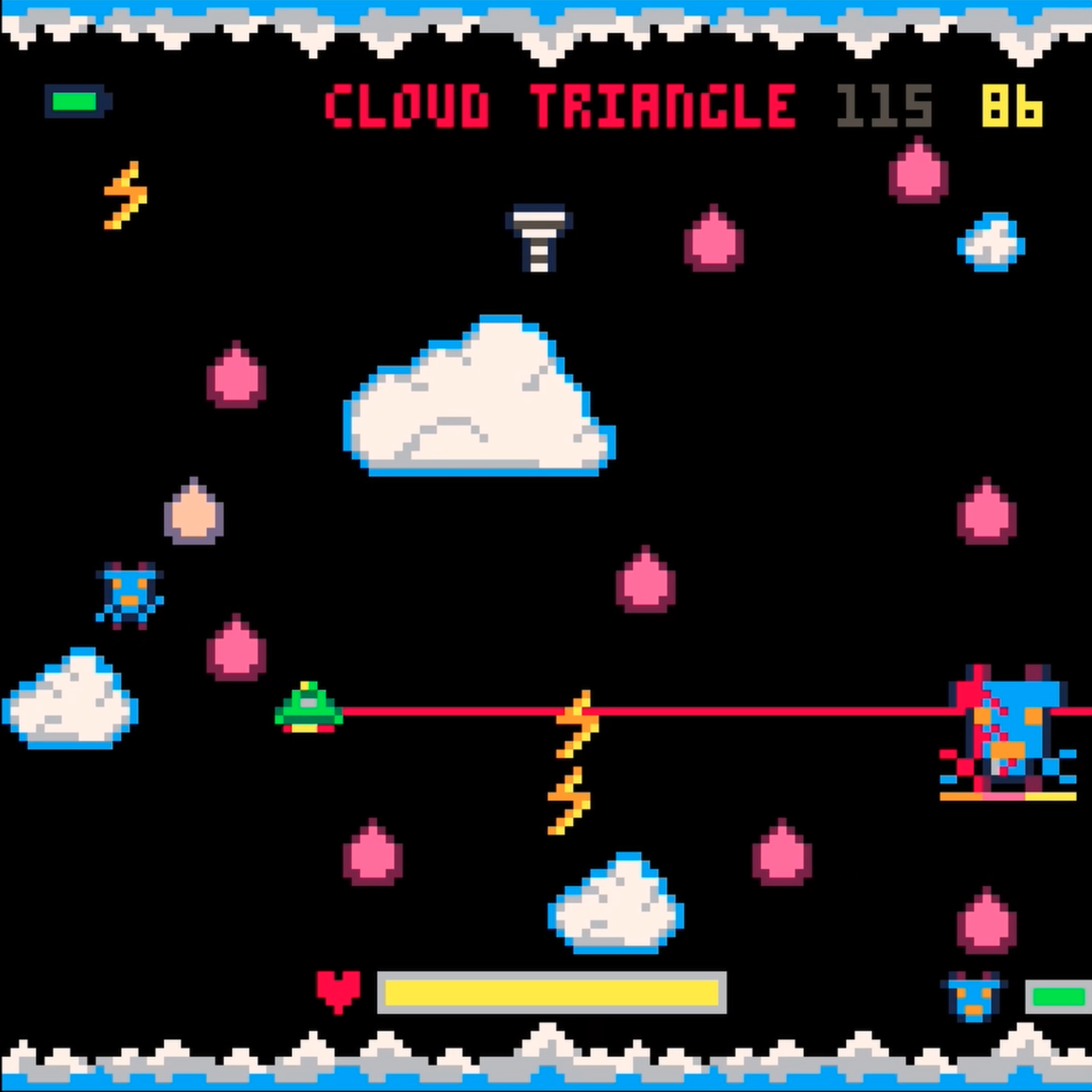 Screenshot 5 for Peeko-8 vs The Cloud People - 4 level demo