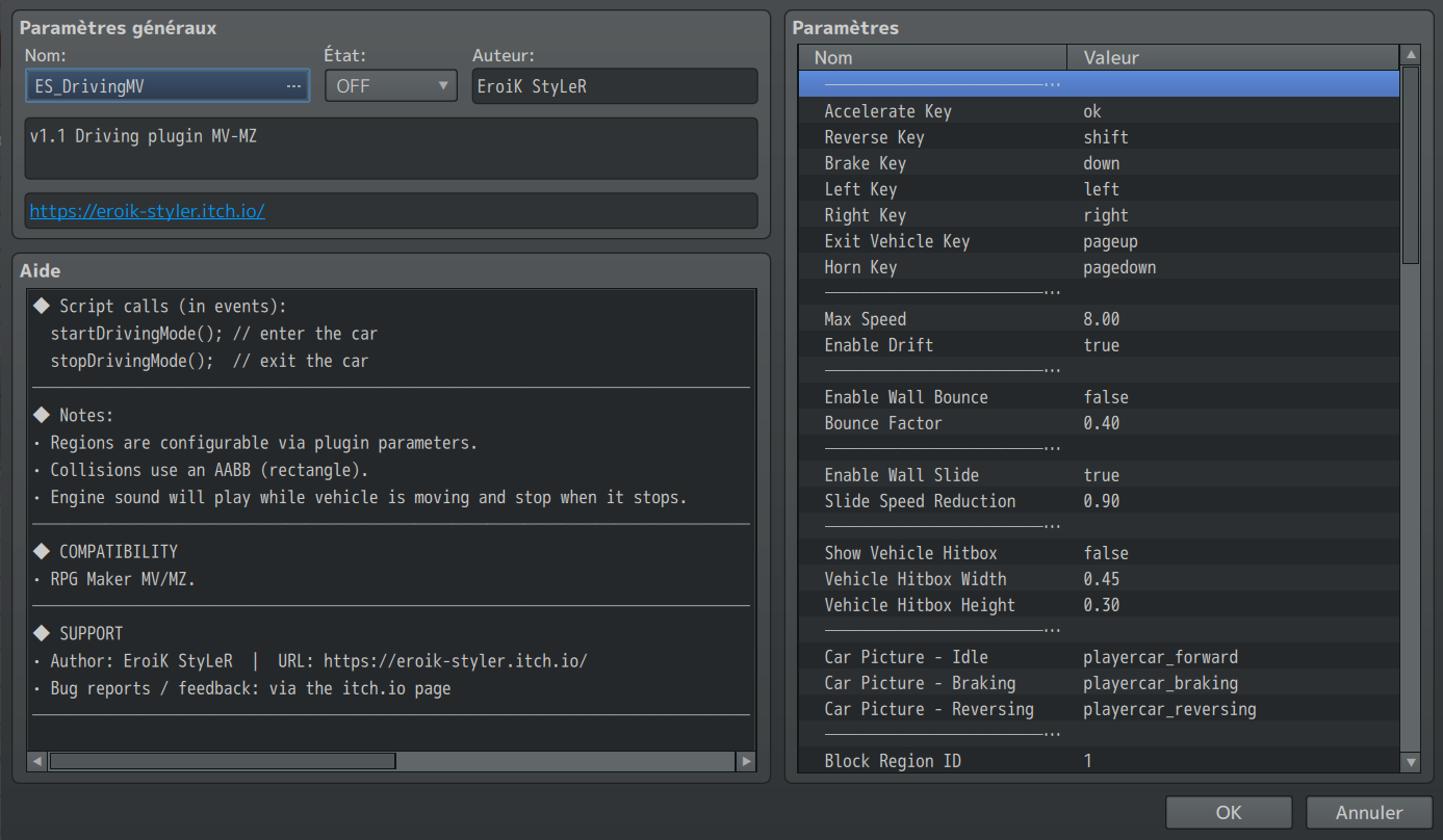 Screenshot 4 for Driving MV Plugin RPG Maker MV-MZ