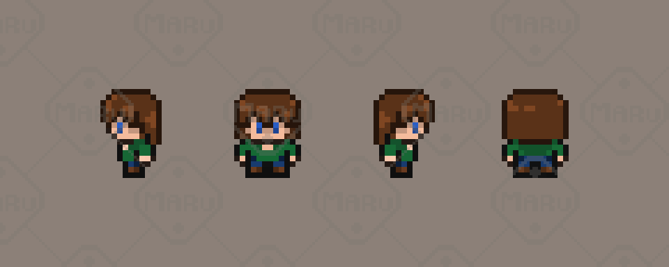 Pixel Rpg Sprite Base RPG Pixel Character Pack – 3 Topdown Sprites by Maru