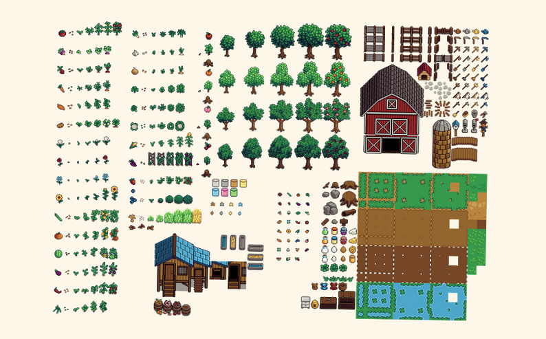 Pixel Lands - Farm by Trislin