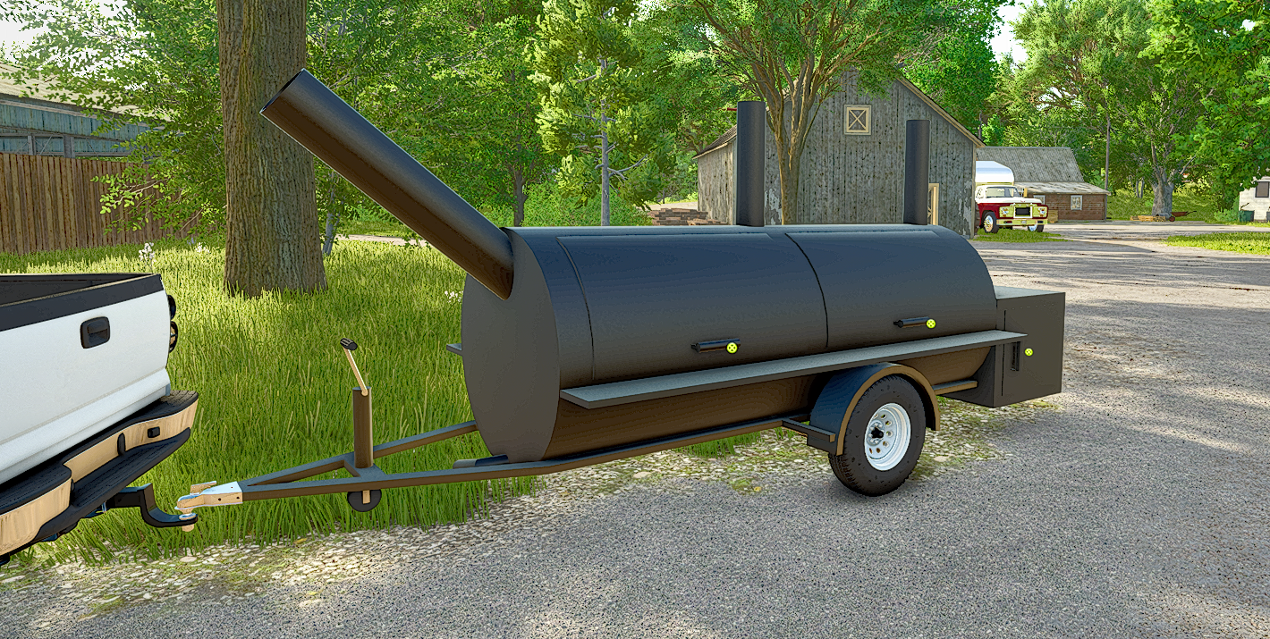 Screenshot 7 for FS25 - Custom BBQ Pit Trailer