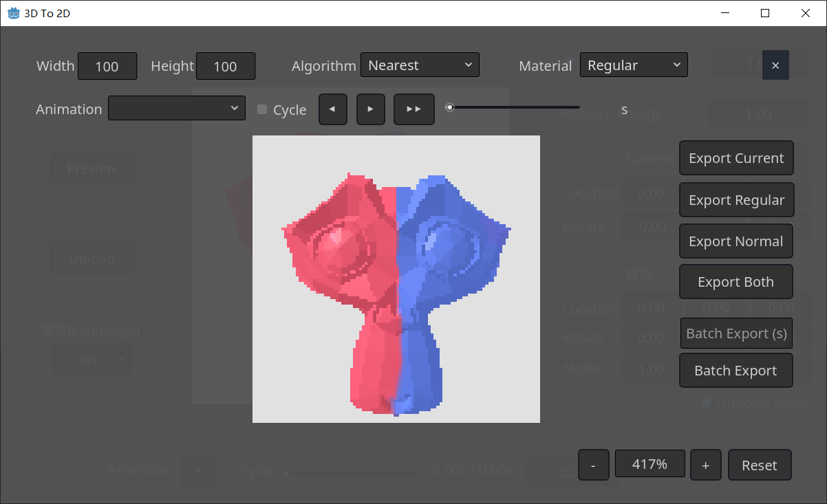 Pixel art 3D-to-2D rendering in Godot by Youhua_Uncle