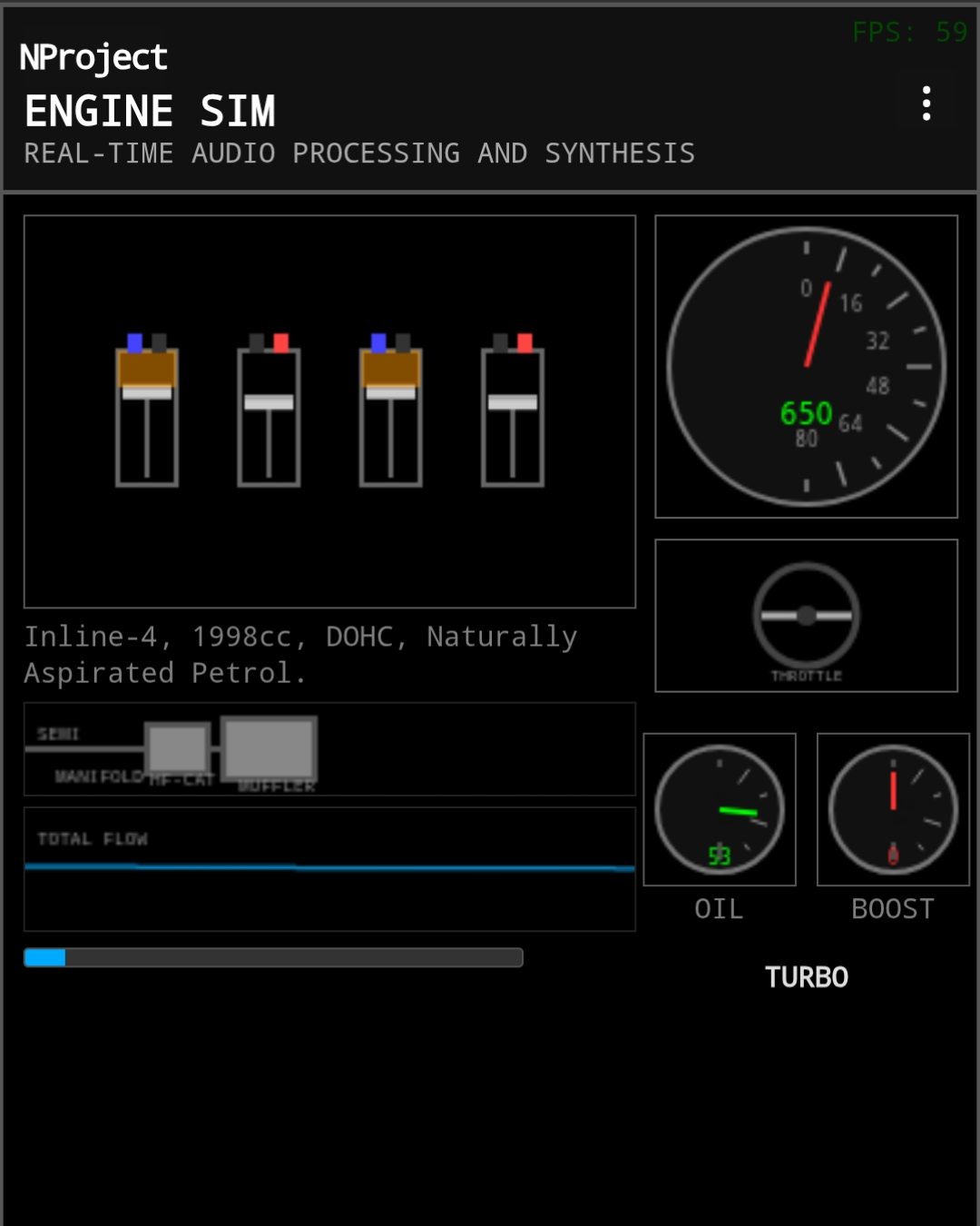NProject Engine Sim: Real-Time Audio Synthesis & Physics by NPROJECT ID