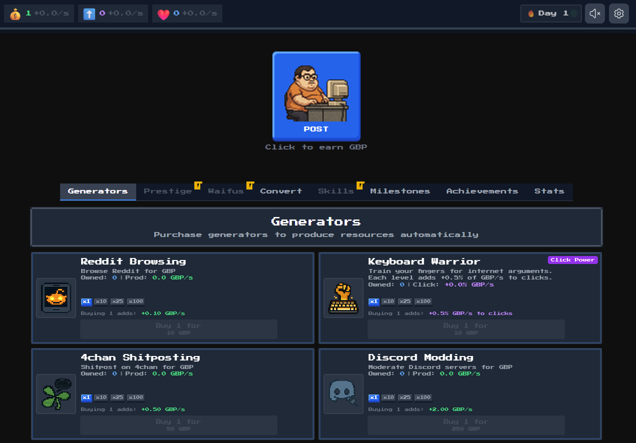 Screenshot 2 for Incel-Idle
