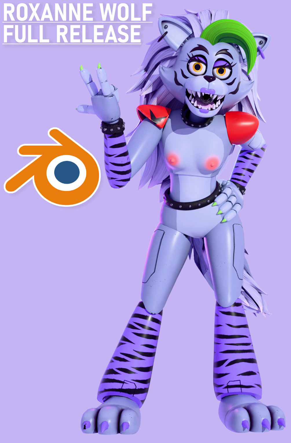 Screenshot 4 for Roxanne Wolf FULL RELEASE - Blender 4.0+