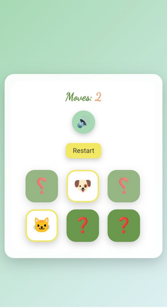 Animal Memory Match – HTML5 Kids Memory Game (Source Code) by kreavist