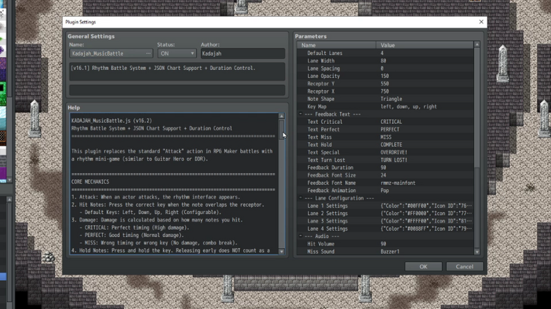 Kadajah's Music Battle System + Chart Editor For RPG Maker MZ by Kadajah