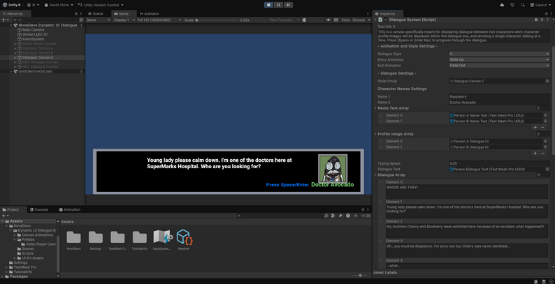 Nova Dynamic UI Dialogue System by Nova