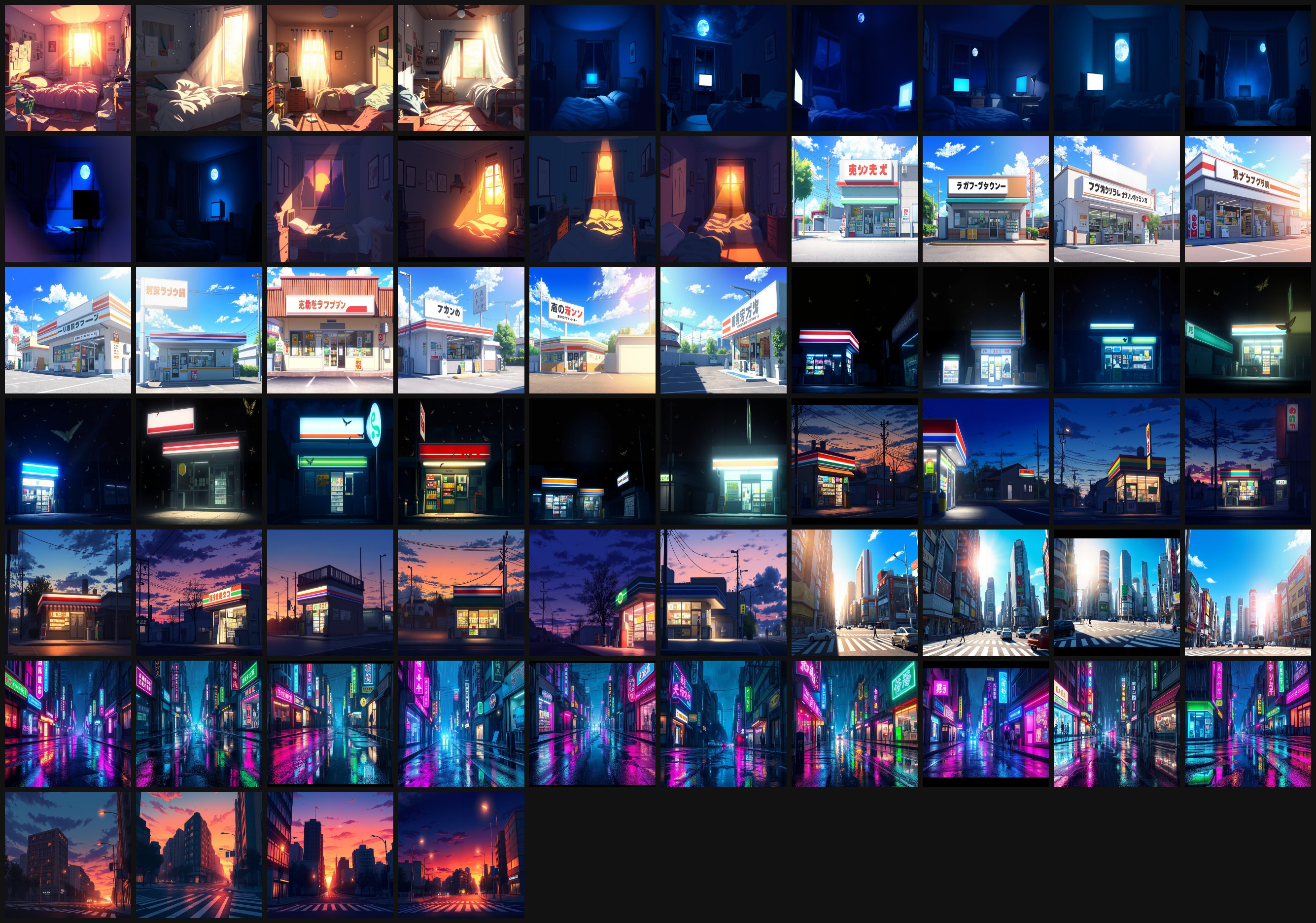 +100 Anime Visual Novel Backgrounds Vol. 1 - School & City [4K] by ...