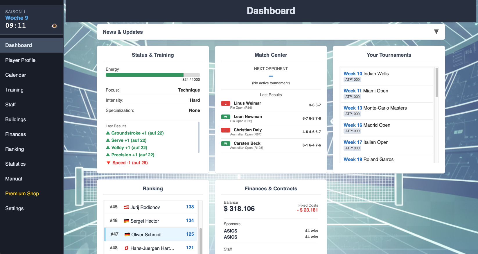 Screenshot 2 for Tennis Manager 2025 (beta)