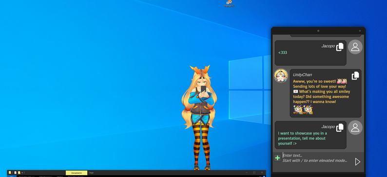 Unity Chan Download Unity-Chan: Desktop Companion Demo by TrustyJacopo