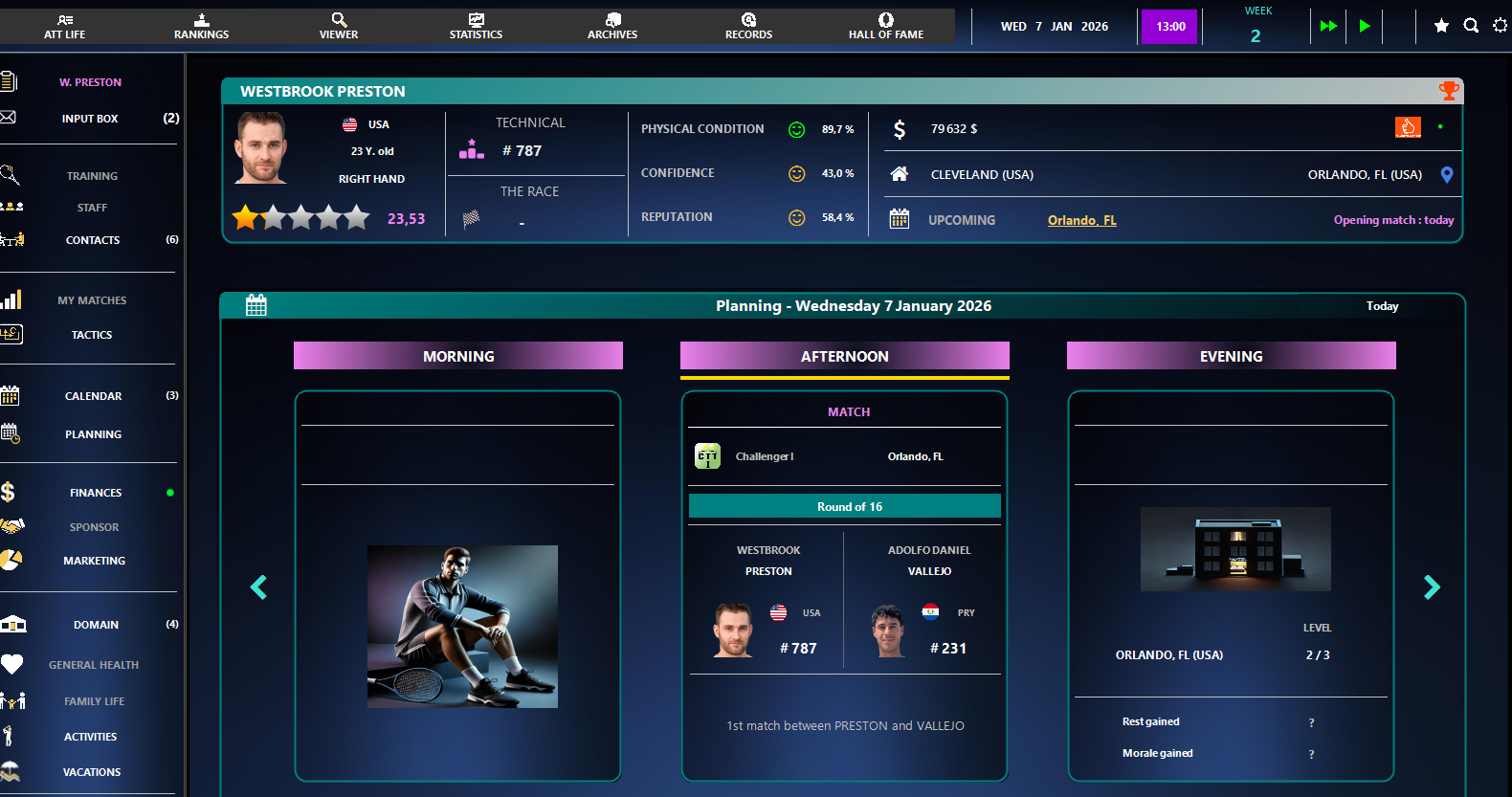 Screenshot 2 for Absolute Tennis Manager 2