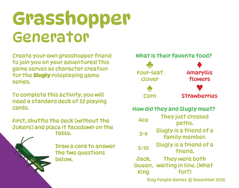 Grasshopper Generator By Slug People Games