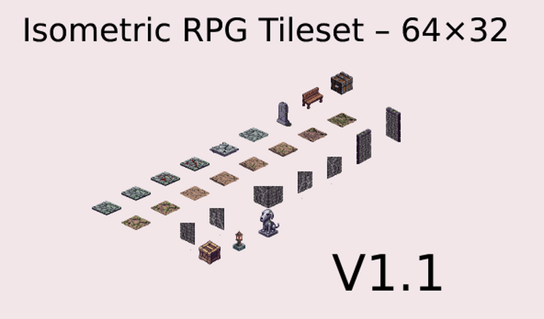 Isometric Rpg Python Isometric RPG Tileset 64×32 (V1.1) by Woulette