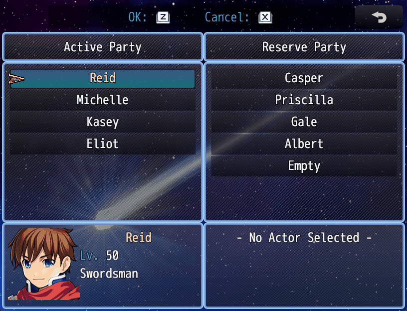 Screenshot 2 for [CGMZ] Party Manager for RPG Maker MZ