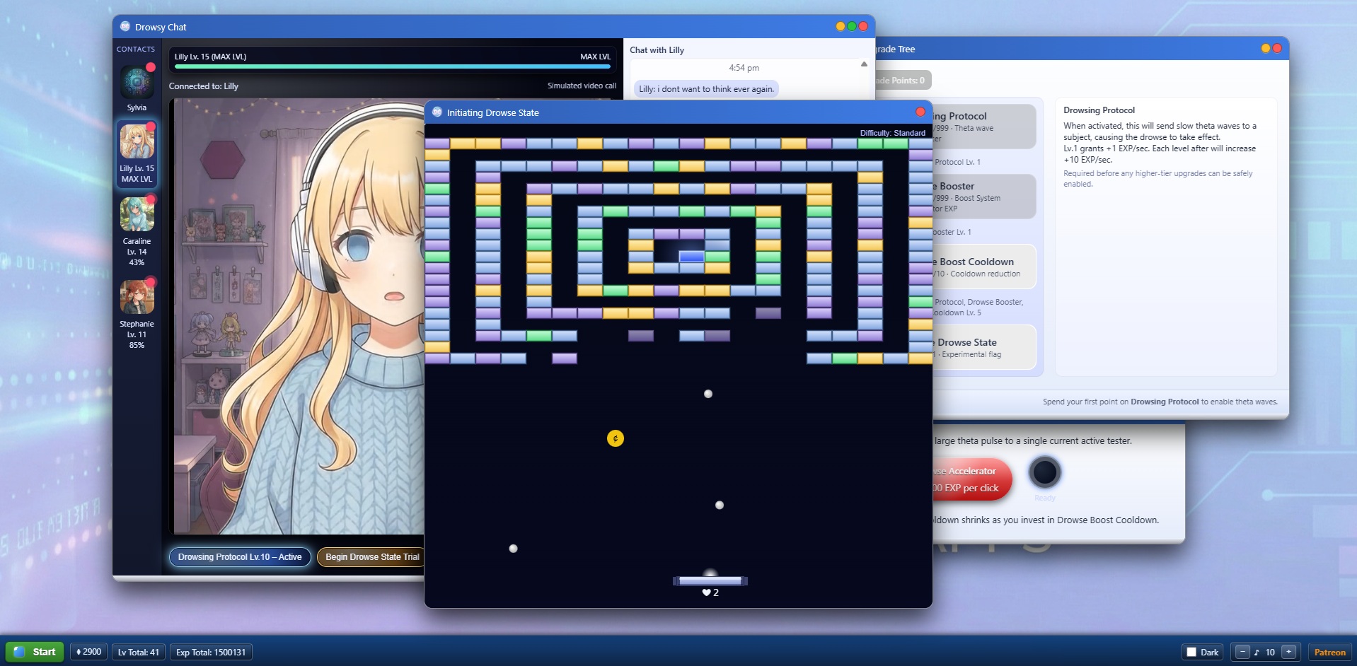 Drowsy Chat - NSFW Mind Control Clicker Game screenshot 1