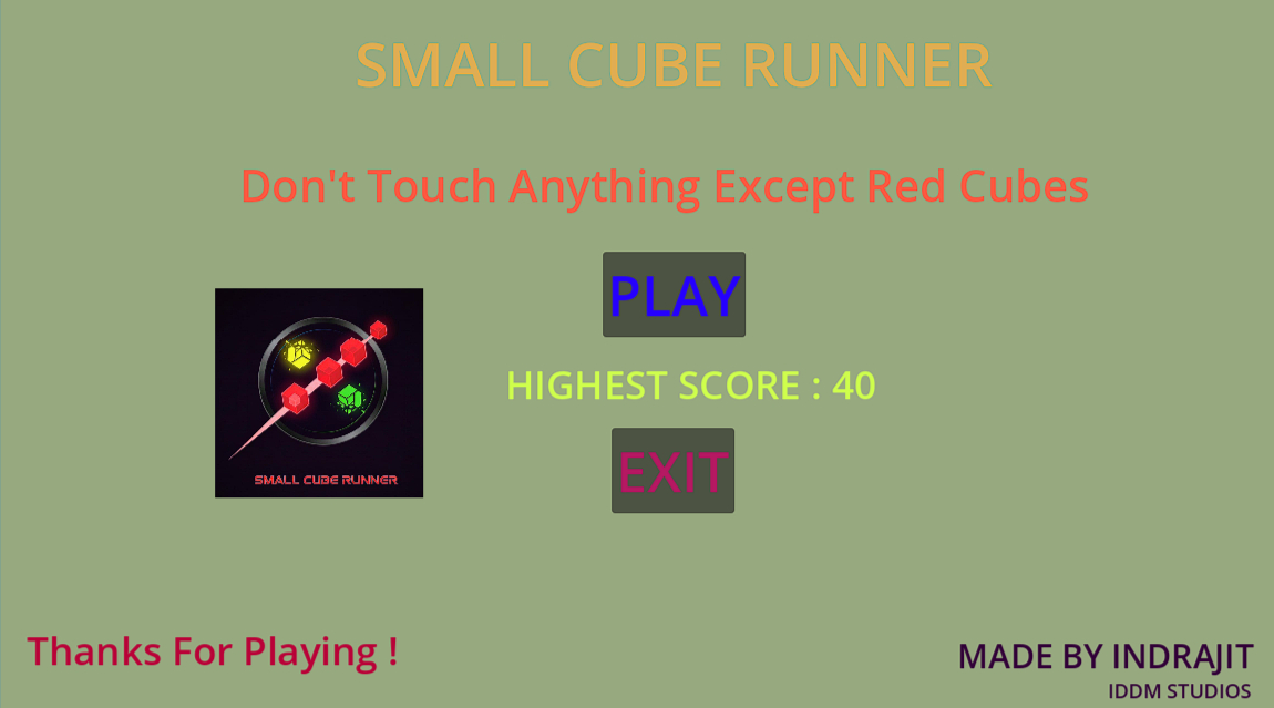 Small Cube Runner by iddmstudio