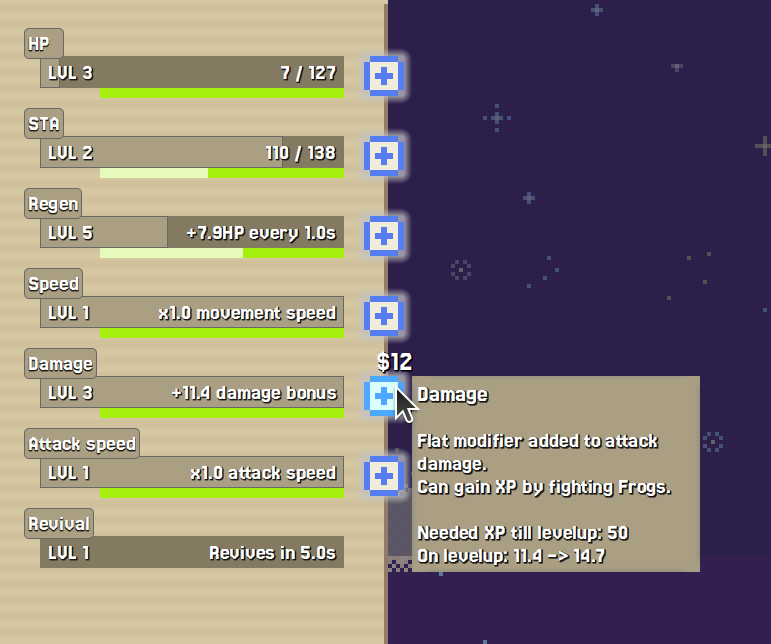 Screenshot 4 for Peasant trying to become strong enough to defeat the evil lich lord (prototype)