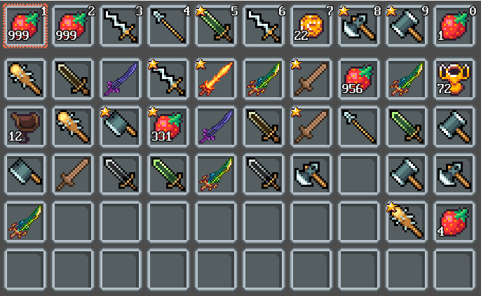 Multiple Items Inventory Game Inventory ItemSlots by liaoth