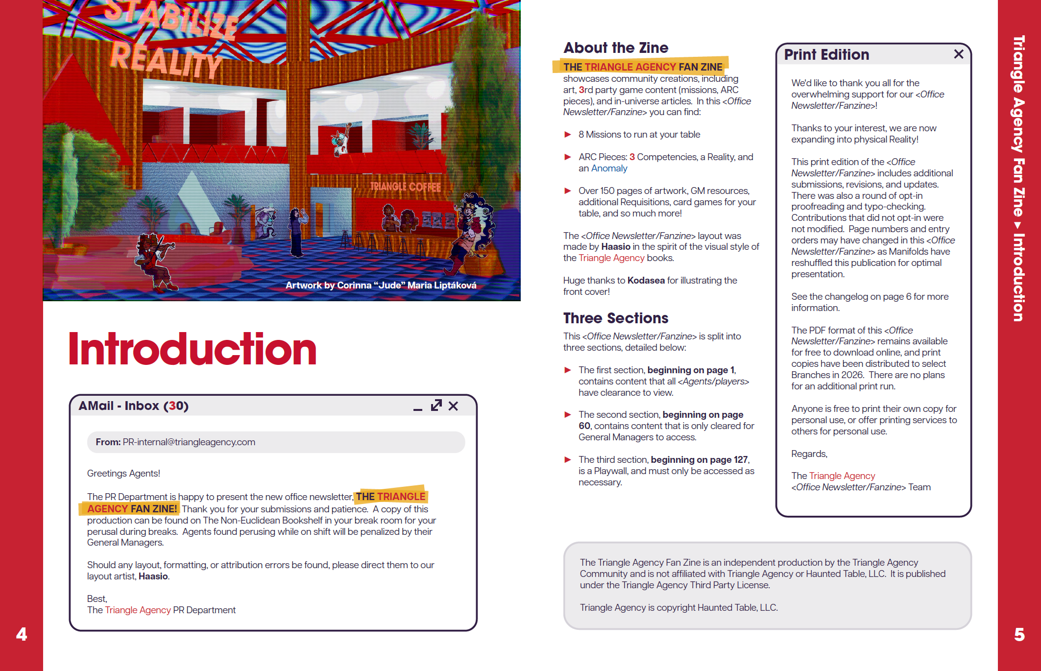 Screenshot 4 for Triangle Agency Fan Zine