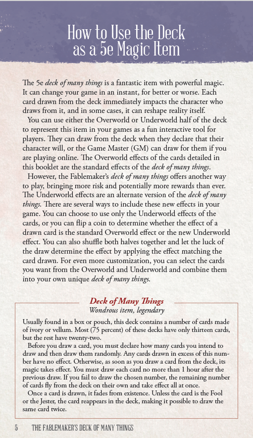 Screenshot 4 for The Fablemaker’s Deck of Many Things (PNG + PDF)