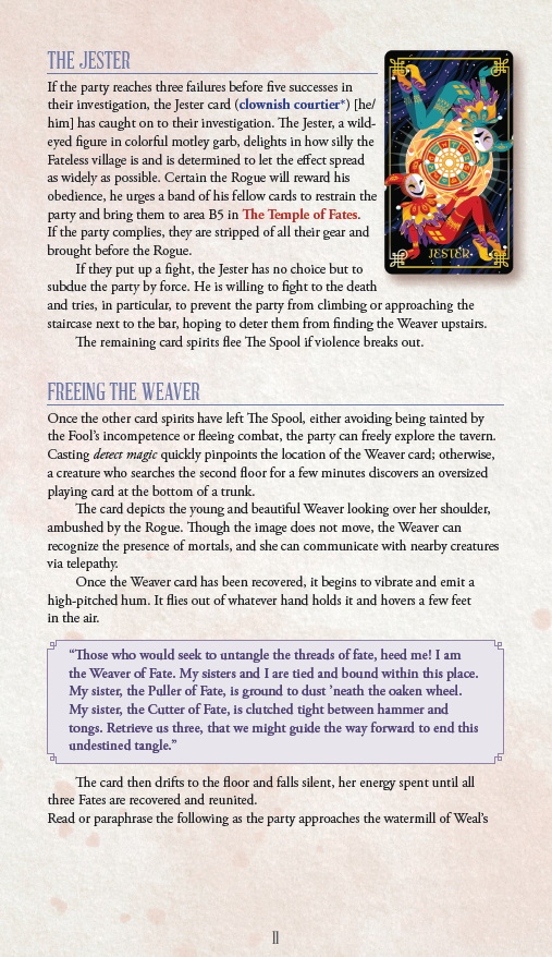 Screenshot 4 for The Fablemaker’s Deck Of Many Things: The Thief of Fates (PDF)