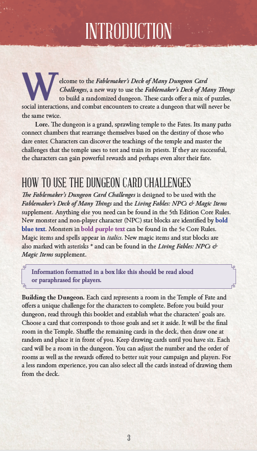 Screenshot 3 for The Fablemaker’s Deck of Many Things: Dungeon Card Challenges (PDF)