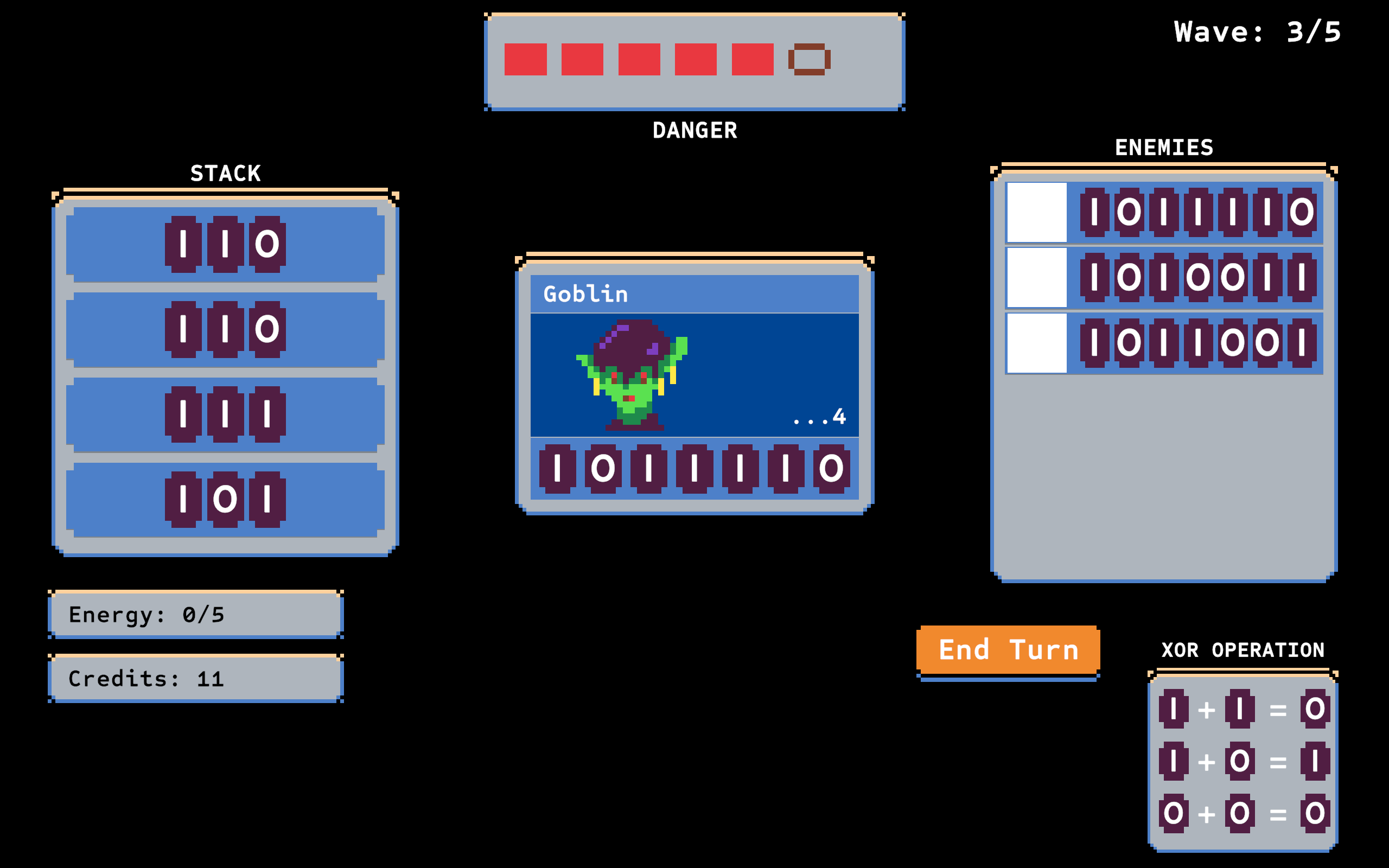 Screenshot 3 for GGJ26 Binary Mask Dungeon
