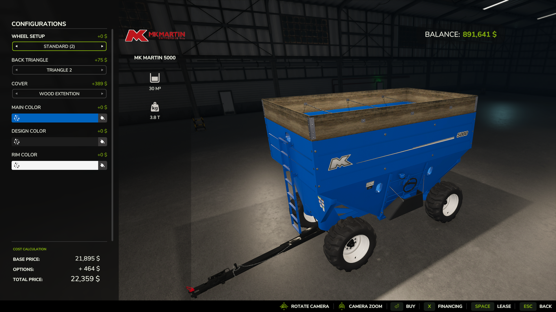 Screenshot 3 for FS25_MKMartin_5000_GravityWagon