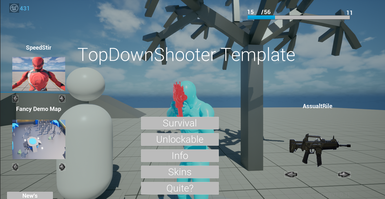 Top Down Shooter Template by BelFork