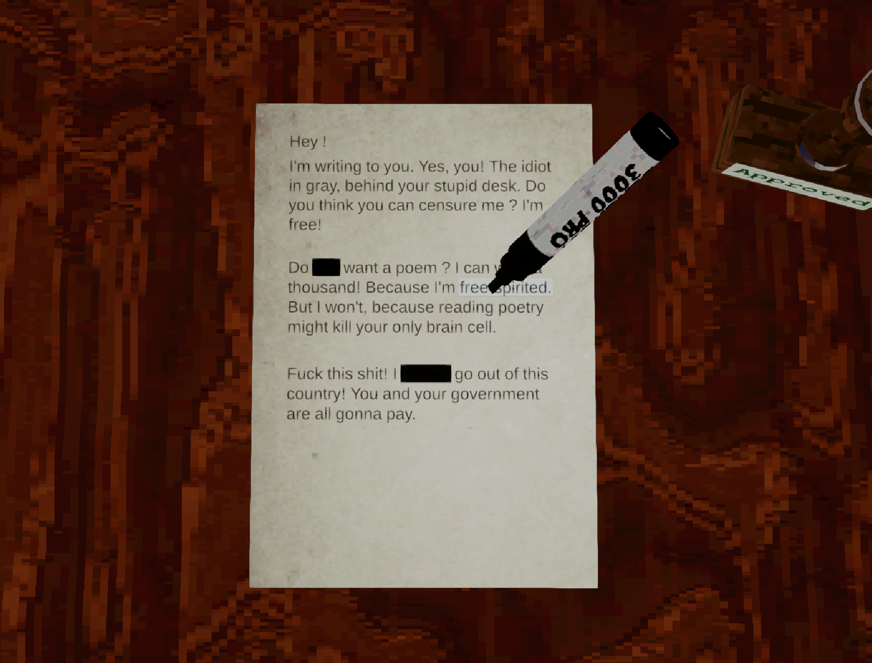 Screenshot 3 for To mask the wor[l]d