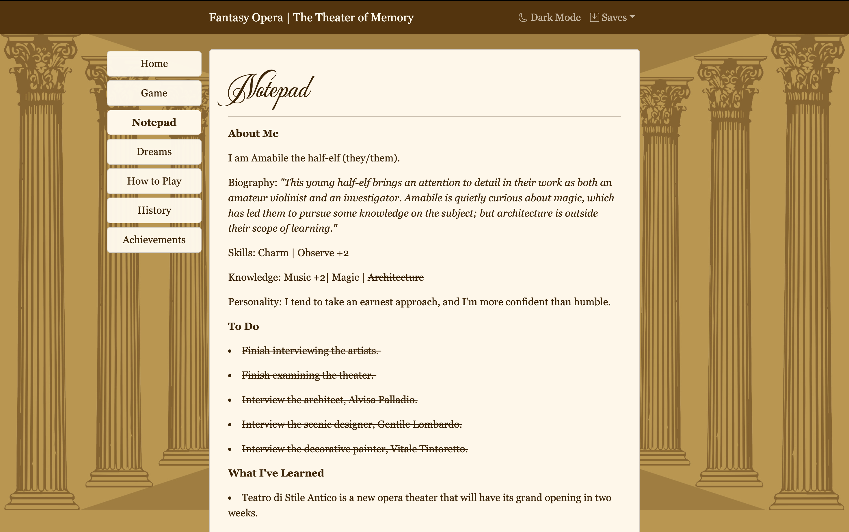 Screenshot 5 for Fantasy Opera: The Theater of Memory