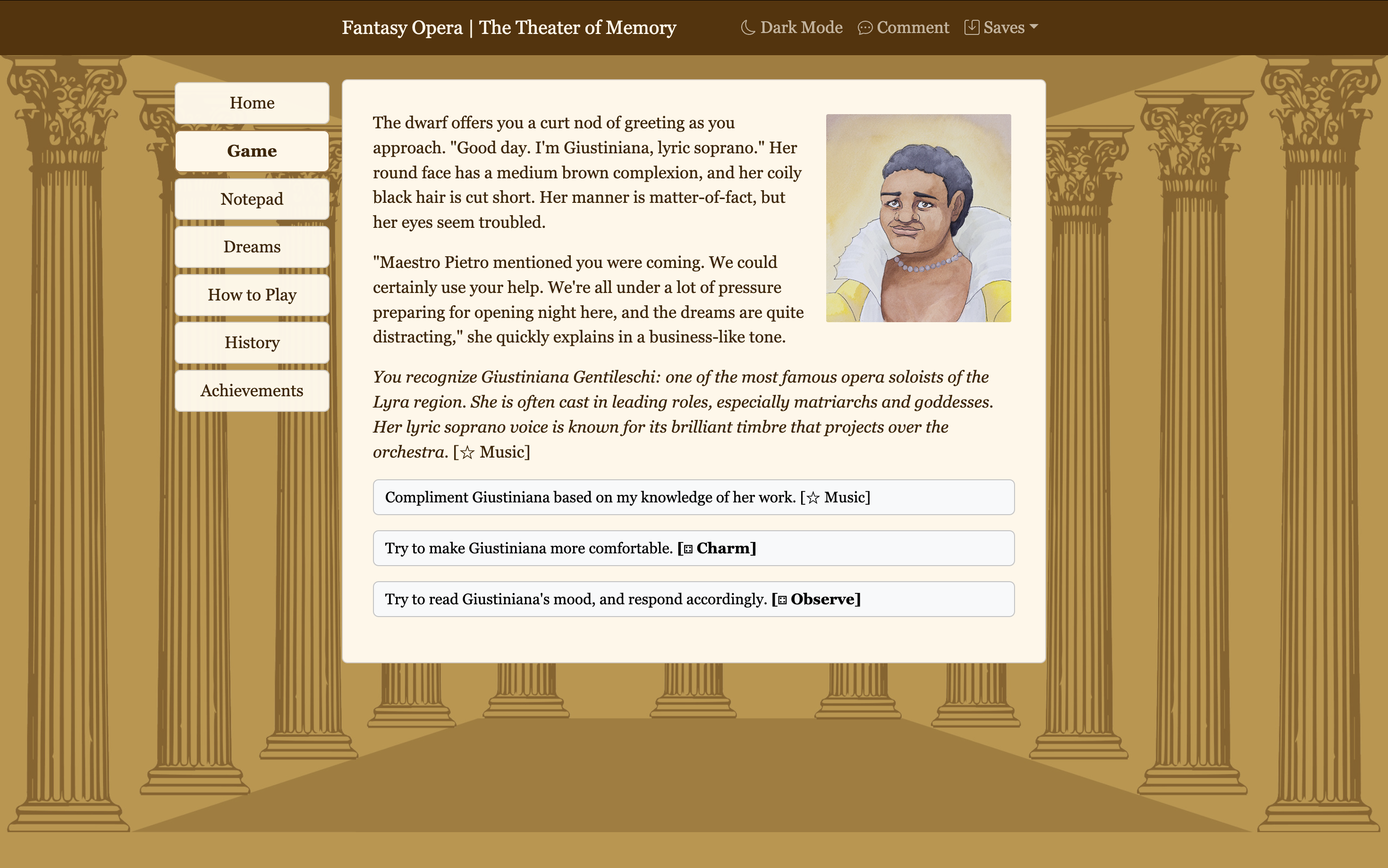 Screenshot 3 for Fantasy Opera: The Theater of Memory