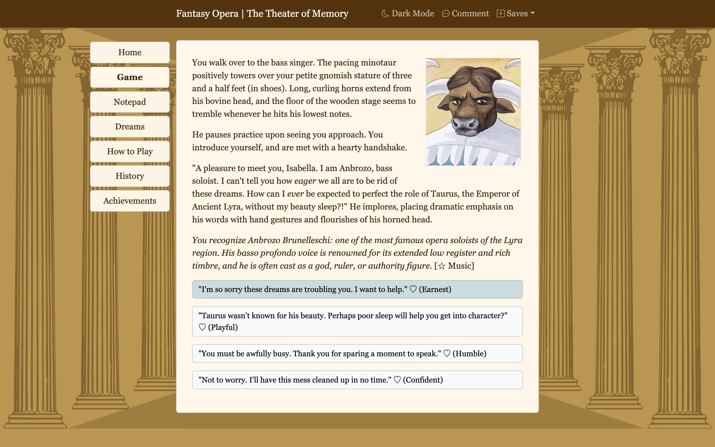 Screenshot 2 for Fantasy Opera: The Theater of Memory