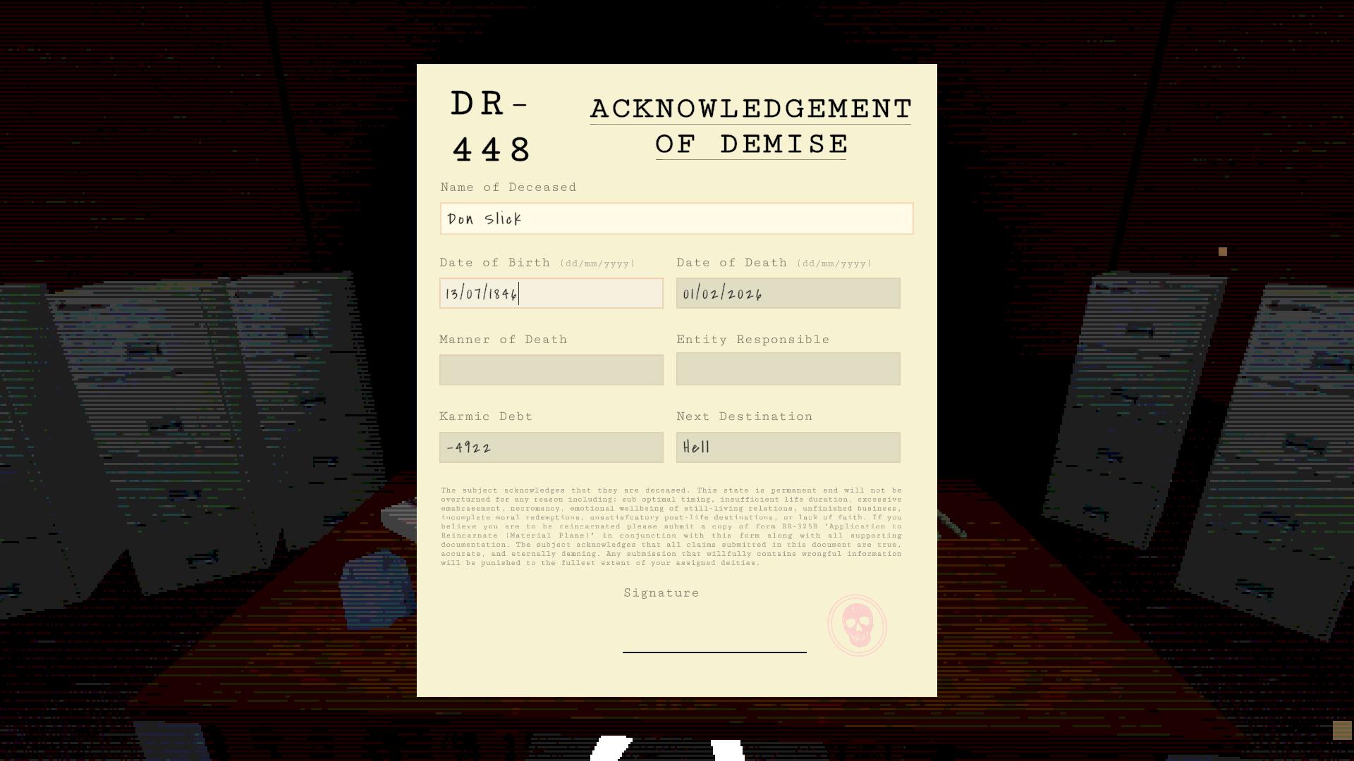Screenshot 6 for DR-448: Manner Of Death