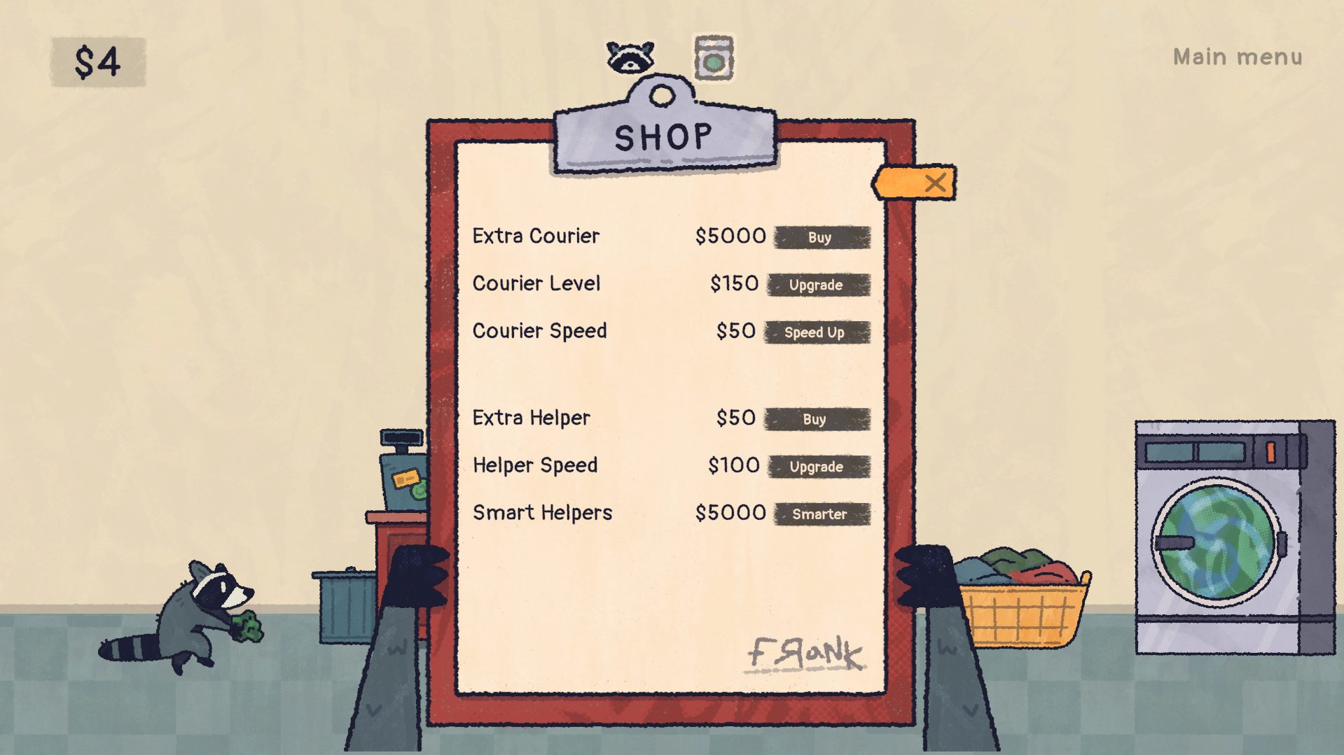 Screenshot 4 for Money Laundering Raccoon (Prototype)