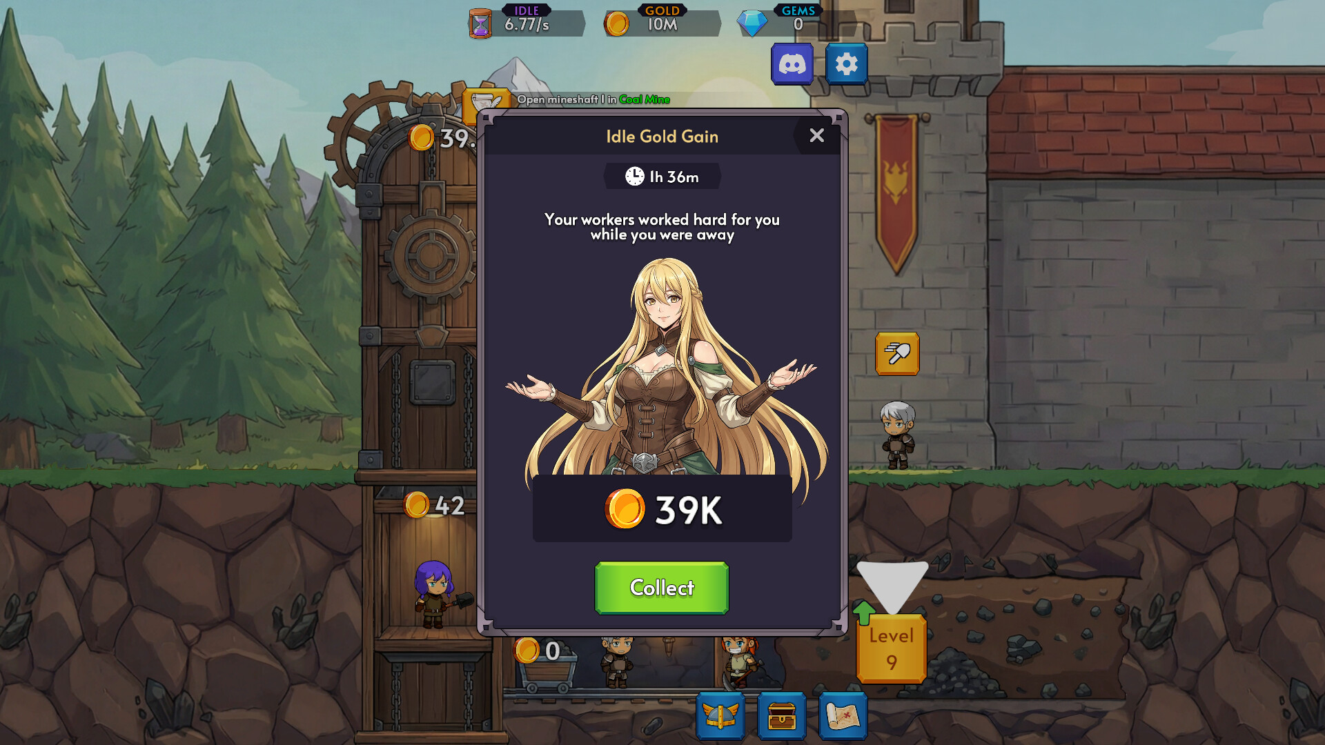 Screenshot 4 for Idle Isekai Mining Demo