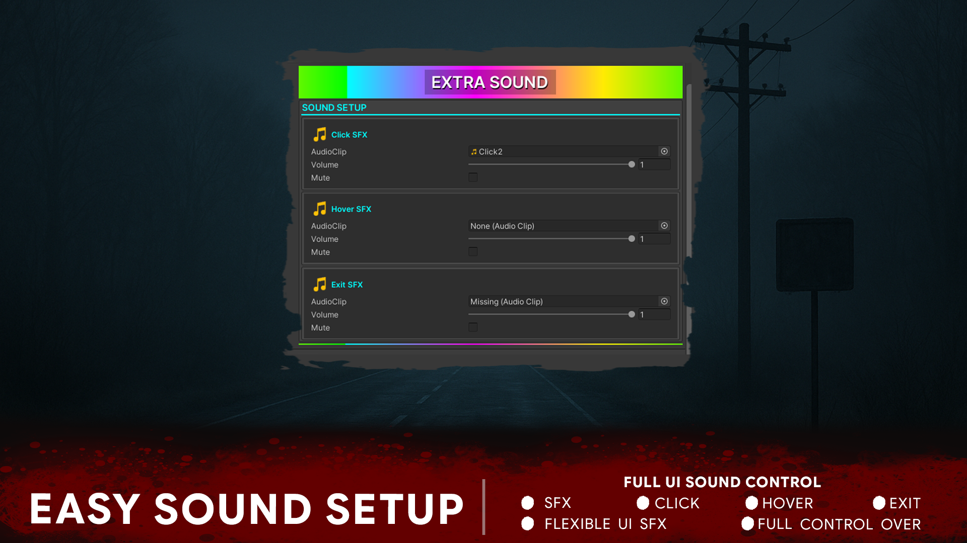 Horror UI Dark Theme GUI by GamesTechnology