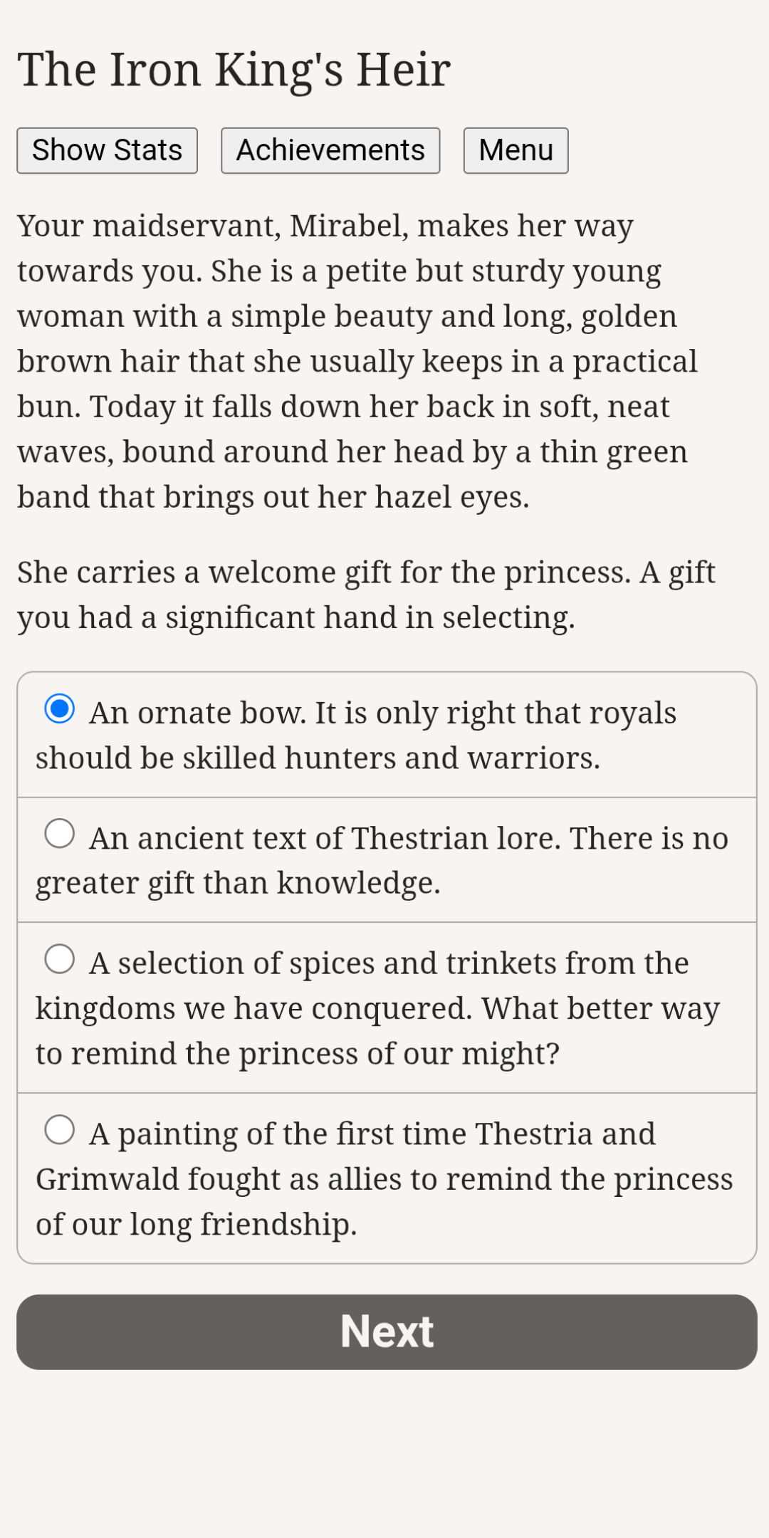 Screenshot 4 for The Iron King's Heir