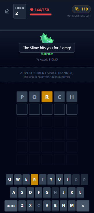Screenshot 3 for Guess A Word: The Cursed Tower