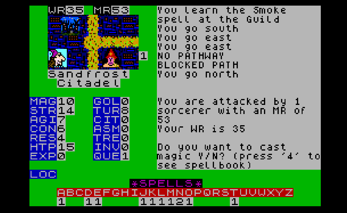 Screenshot 2 for The City of Gloomburgh for the ZX Spectrum Next