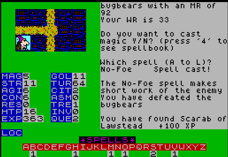 Screenshot 10 for The City of Gloomburgh for the ZX Spectrum Next