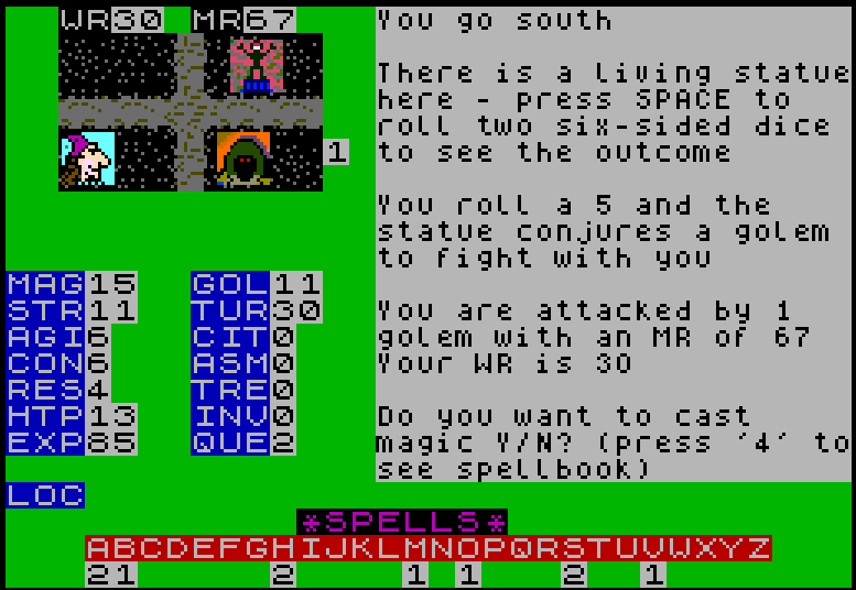 Screenshot 9 for The City of Gloomburgh for the ZX Spectrum Next
