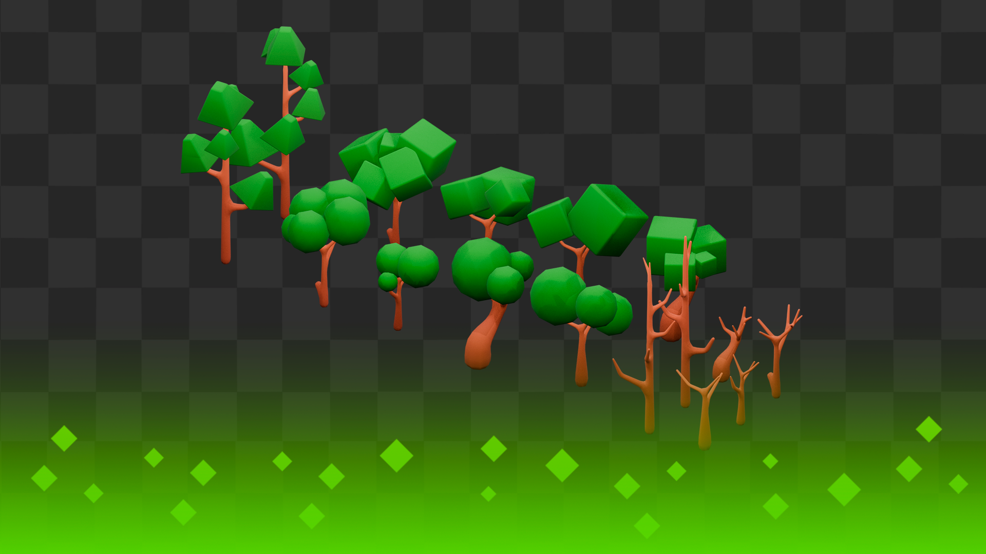 Free Low Poly Forest Pack by d1mee